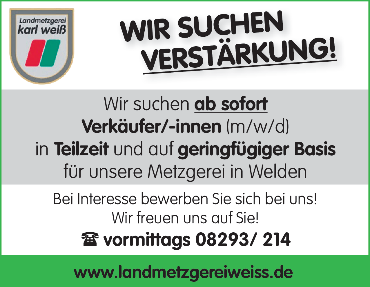 Verkäufer/-innen (m/w/d)