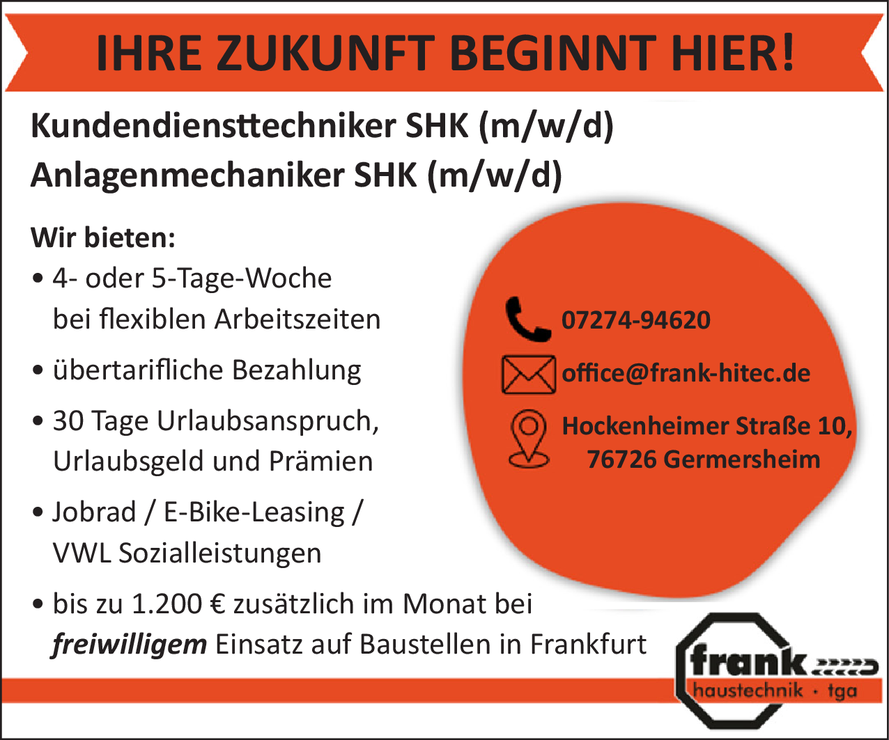 Anlagenmechaniker SHK (m/w/d)