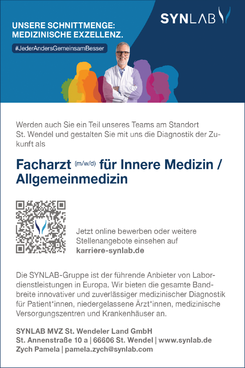 Facharzt (m/w/d) für Innere Medizin / Allgemeinmedizin