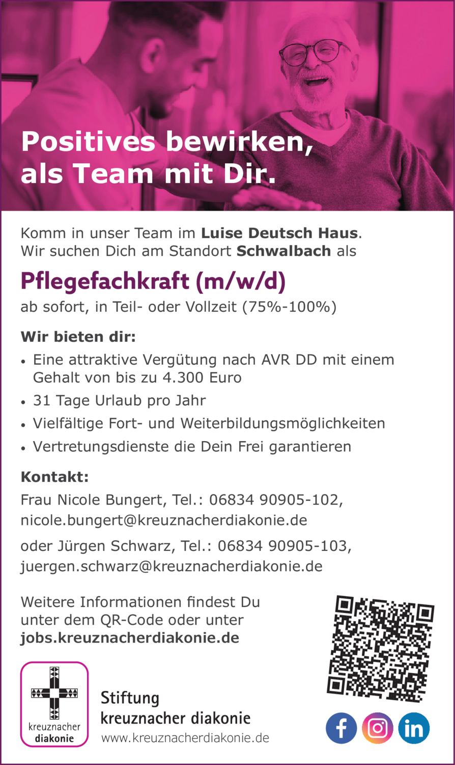 Pflegefachkraft (m/w/d)