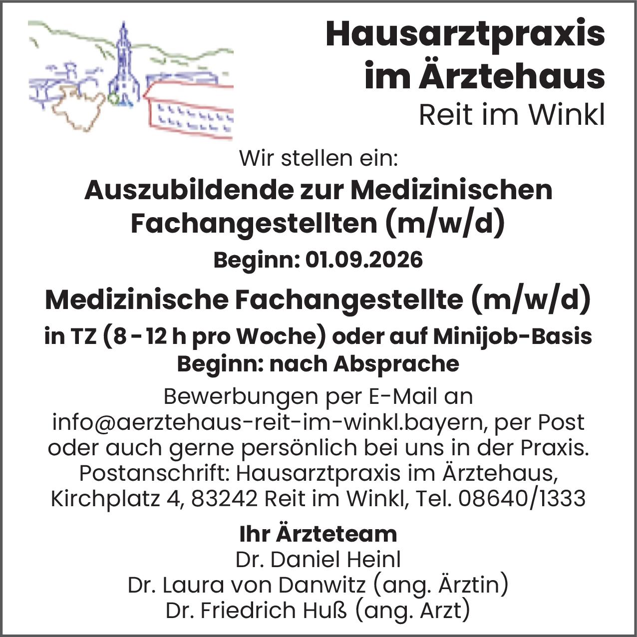 Medizinische Fachangestellte (m/w/d)