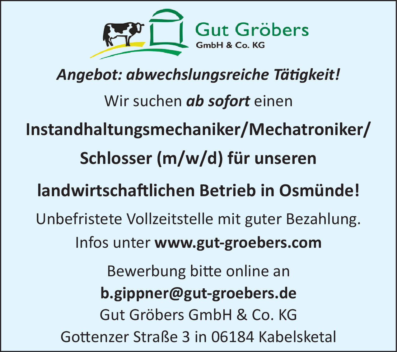 Mechatroniker (m/w/d)