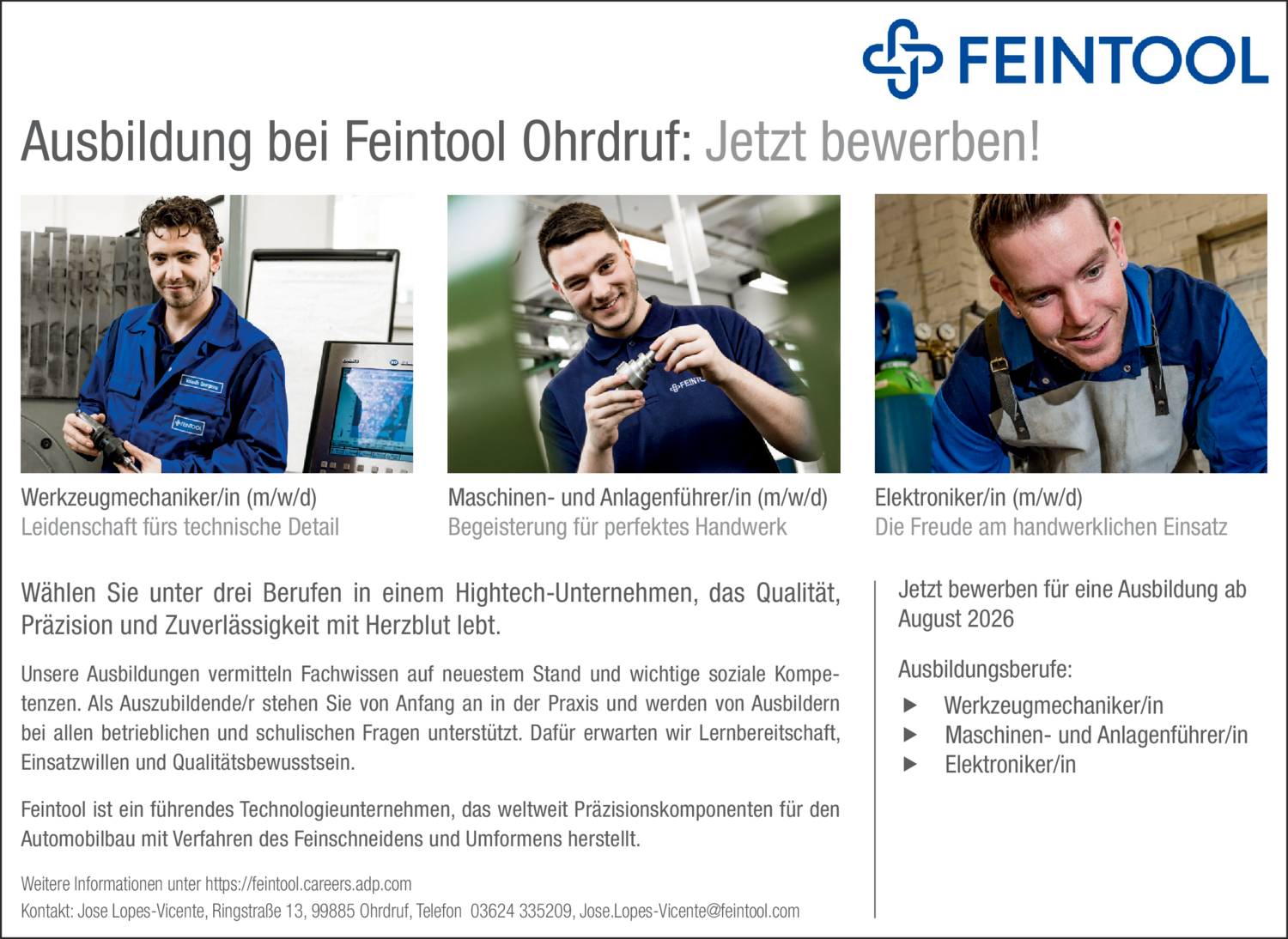 Werkzeugmechaniker/in (m/w/d)