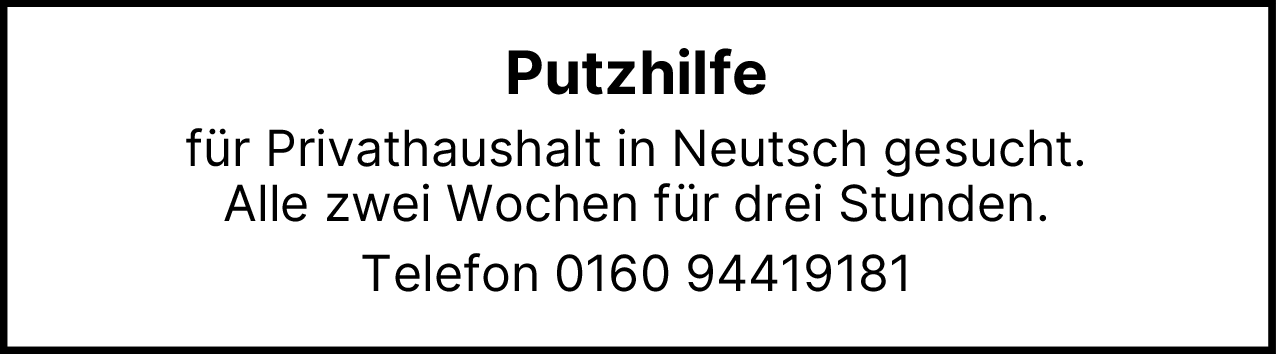Putzhilfe