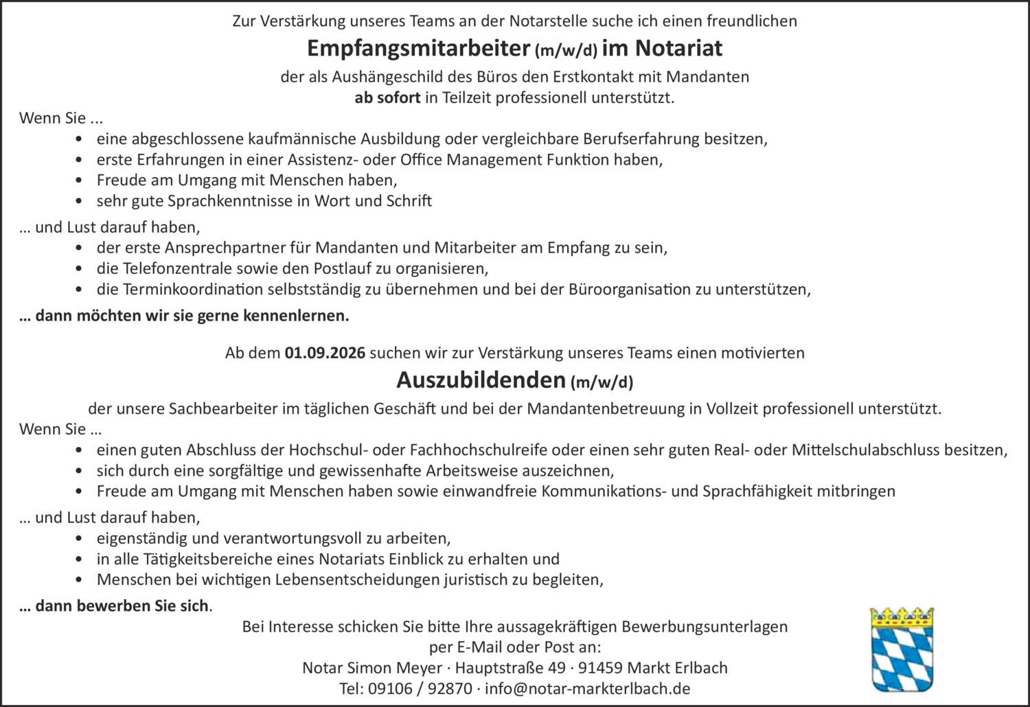 Auszubildende (m/w/d)