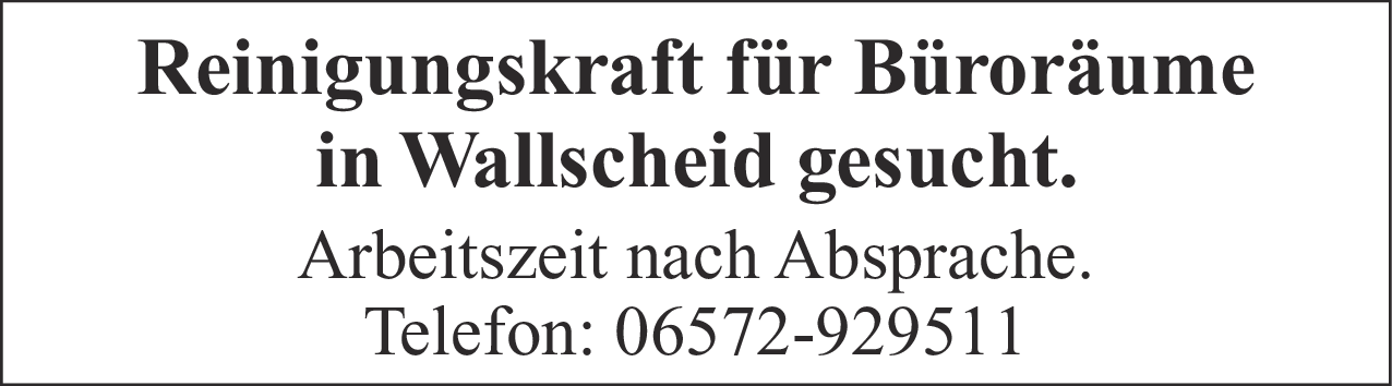 Reinigungskraft (m/w/d)