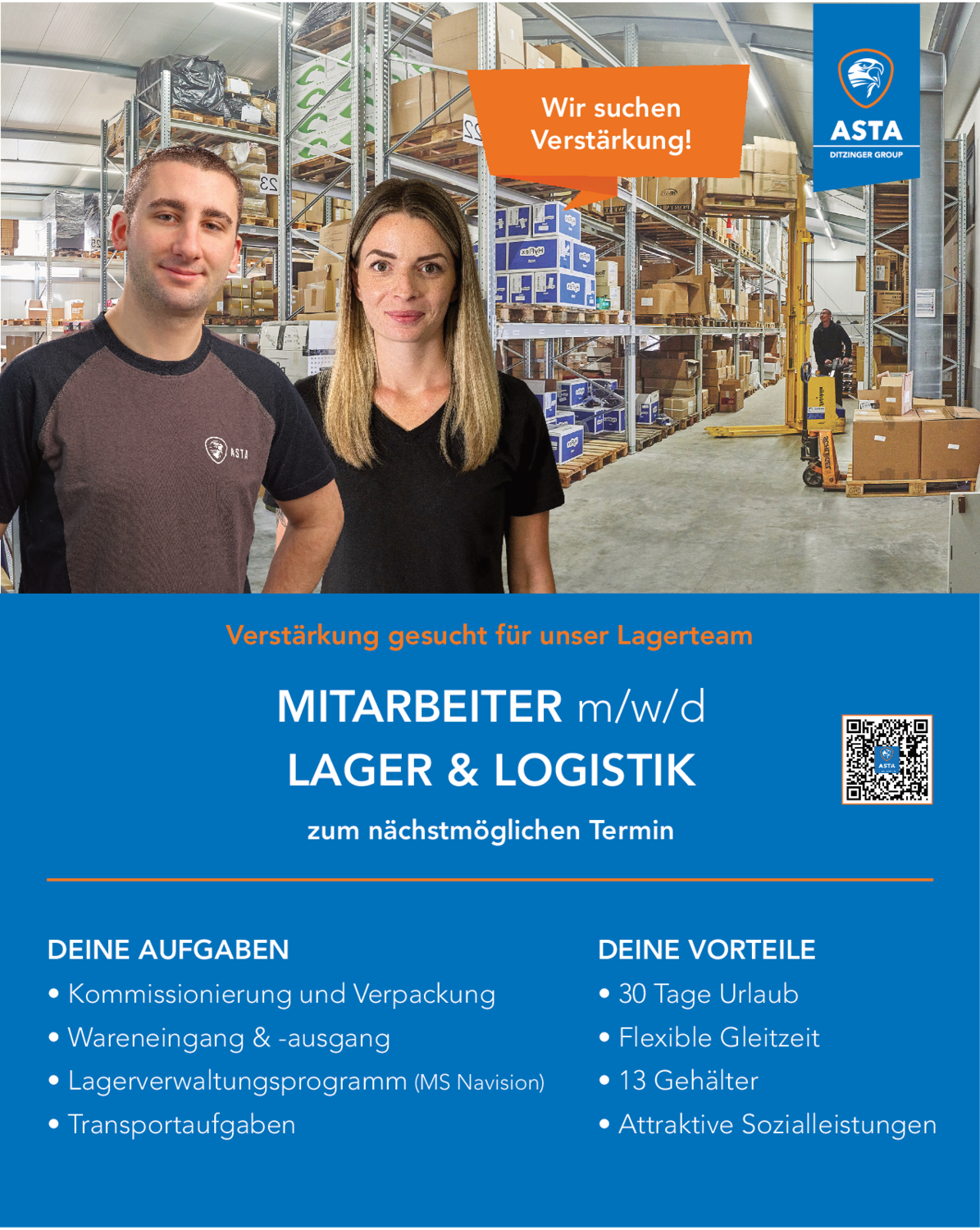 Mitarbeiter (m/w/d) Lager & Logistik