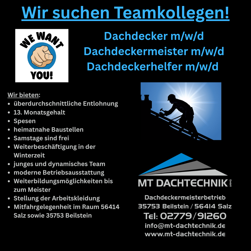 Dachdecker (m/w/d)