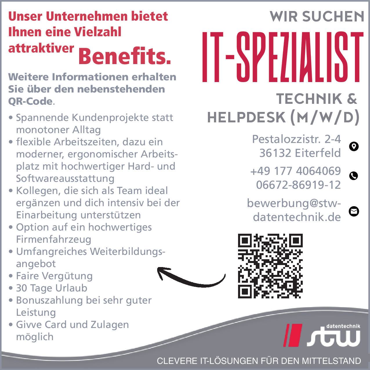 IT-Spezialist Technik & Helpdesk (m/w/d)