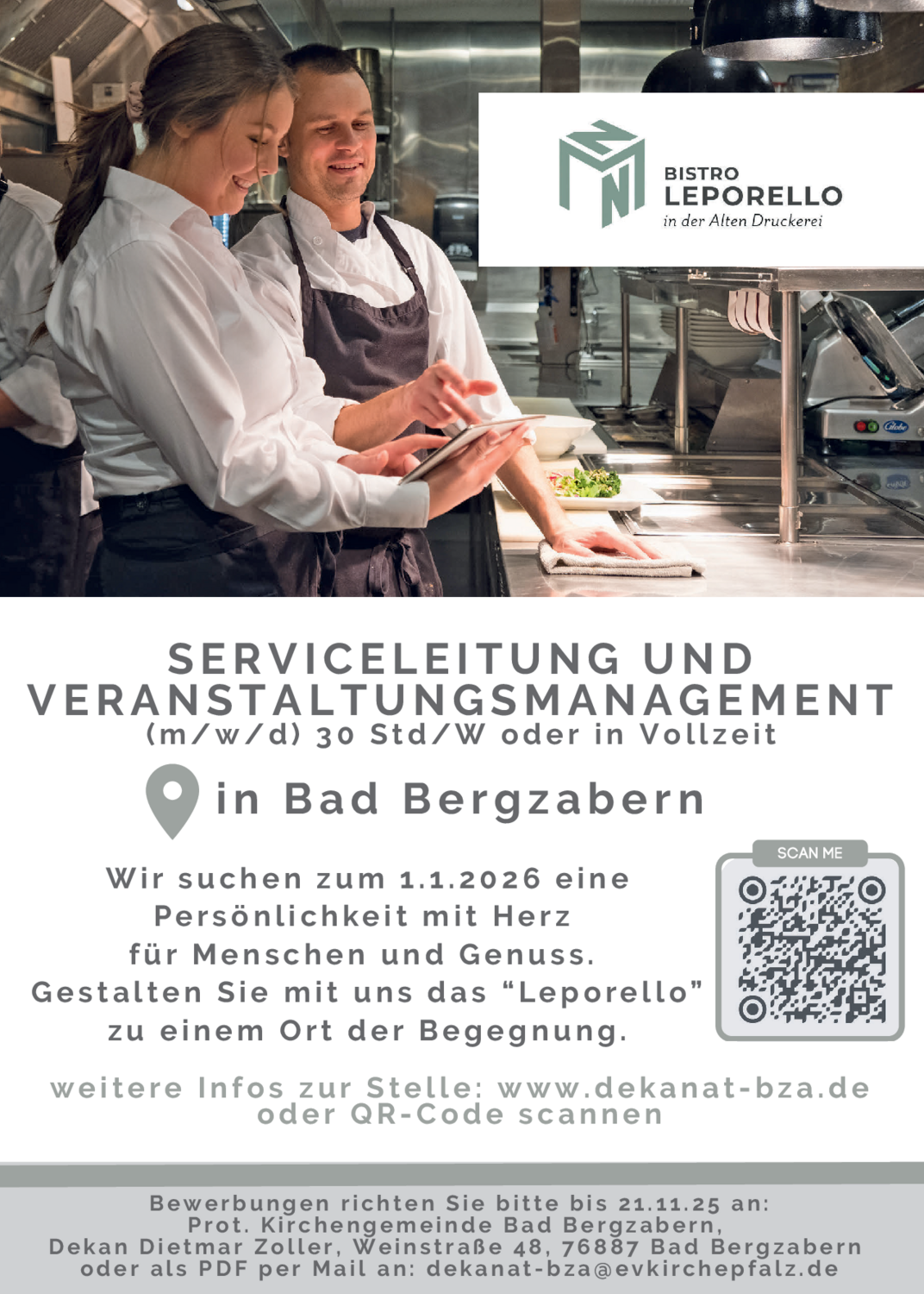 Serviceleitung und Veranstaltungsmanagement (m/w/d)