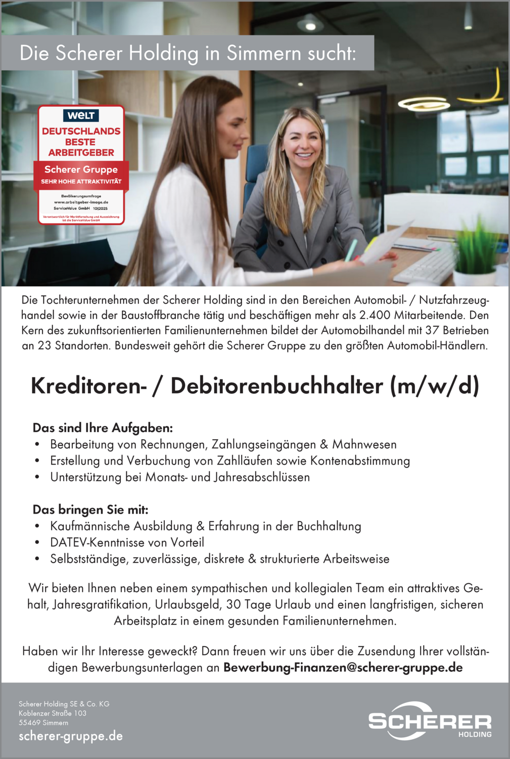 Kreditoren- / Debitorenbuchhalter (m/w/d)