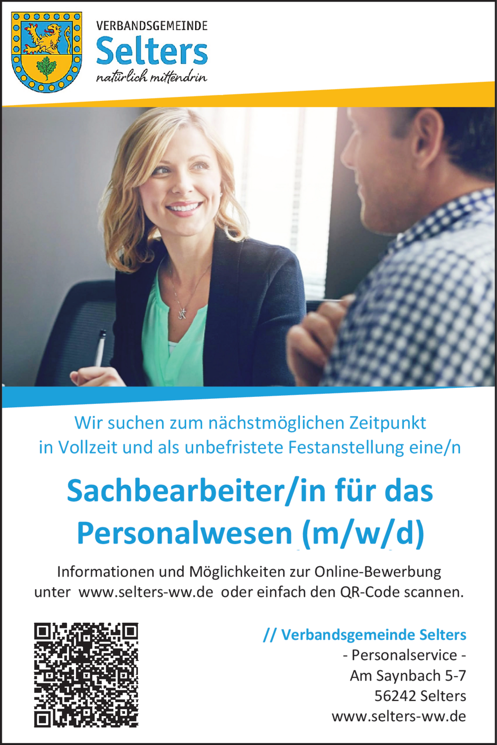 Sachbearbeiter/in für das Personalwesen (m/w/d)