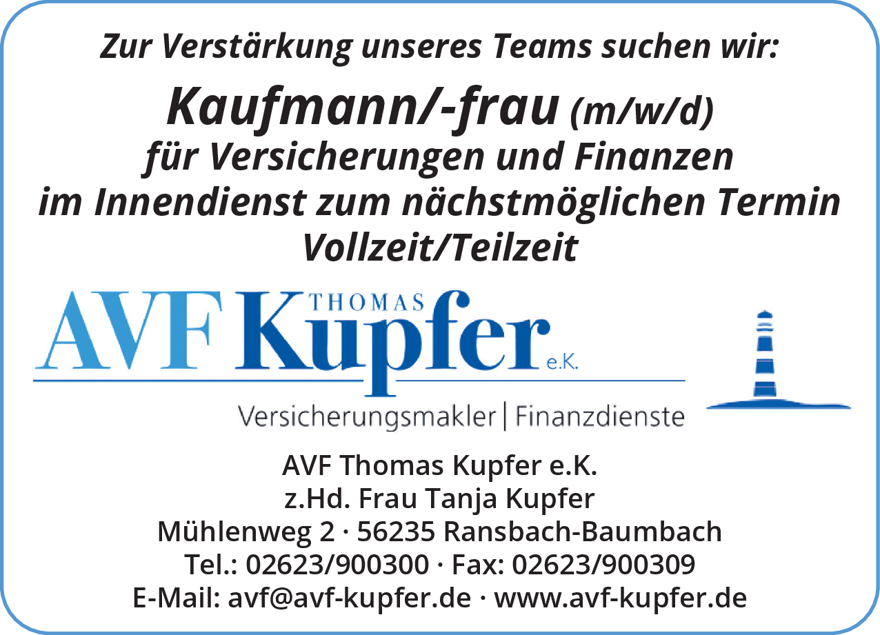 Kaufmann/-frau für Versicherungen und Finanzen (m/w/d)