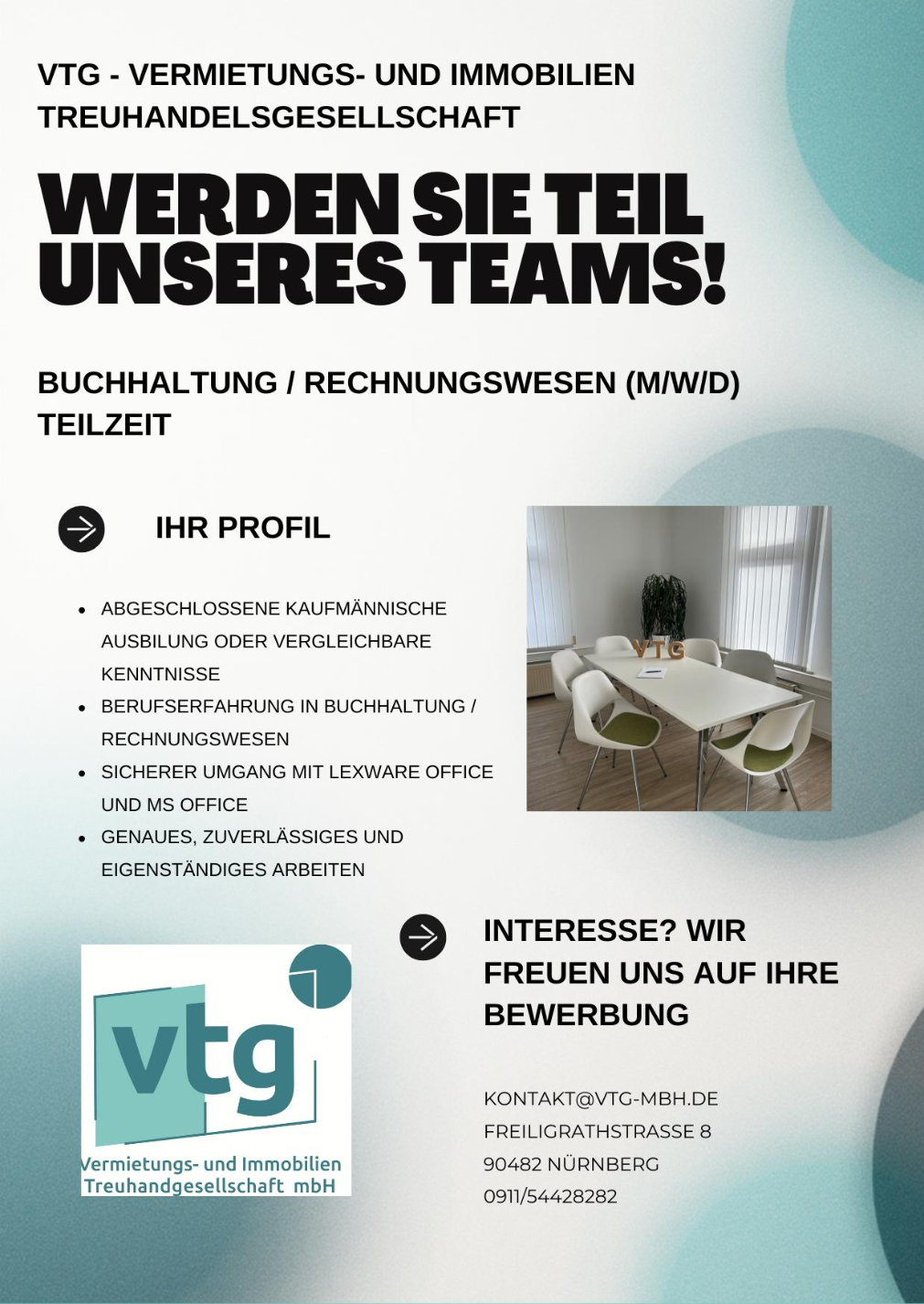 Teilzeitstelle im Rechnungswesen / Buchhaltung (m/w/d)