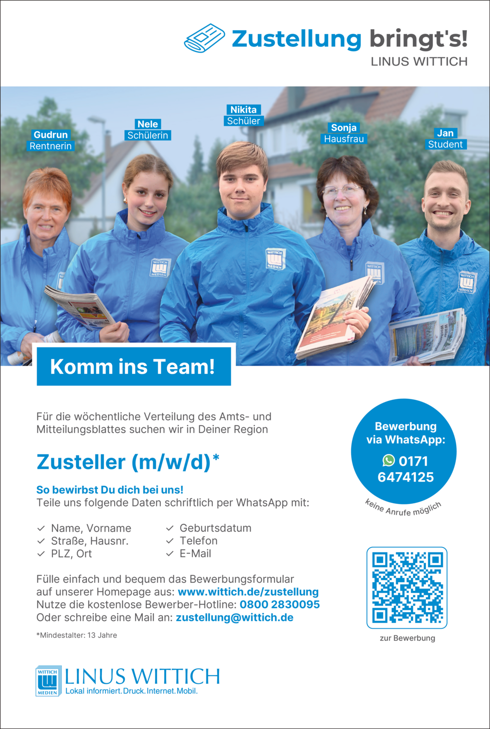 Zeitungszusteller (m/w/d)