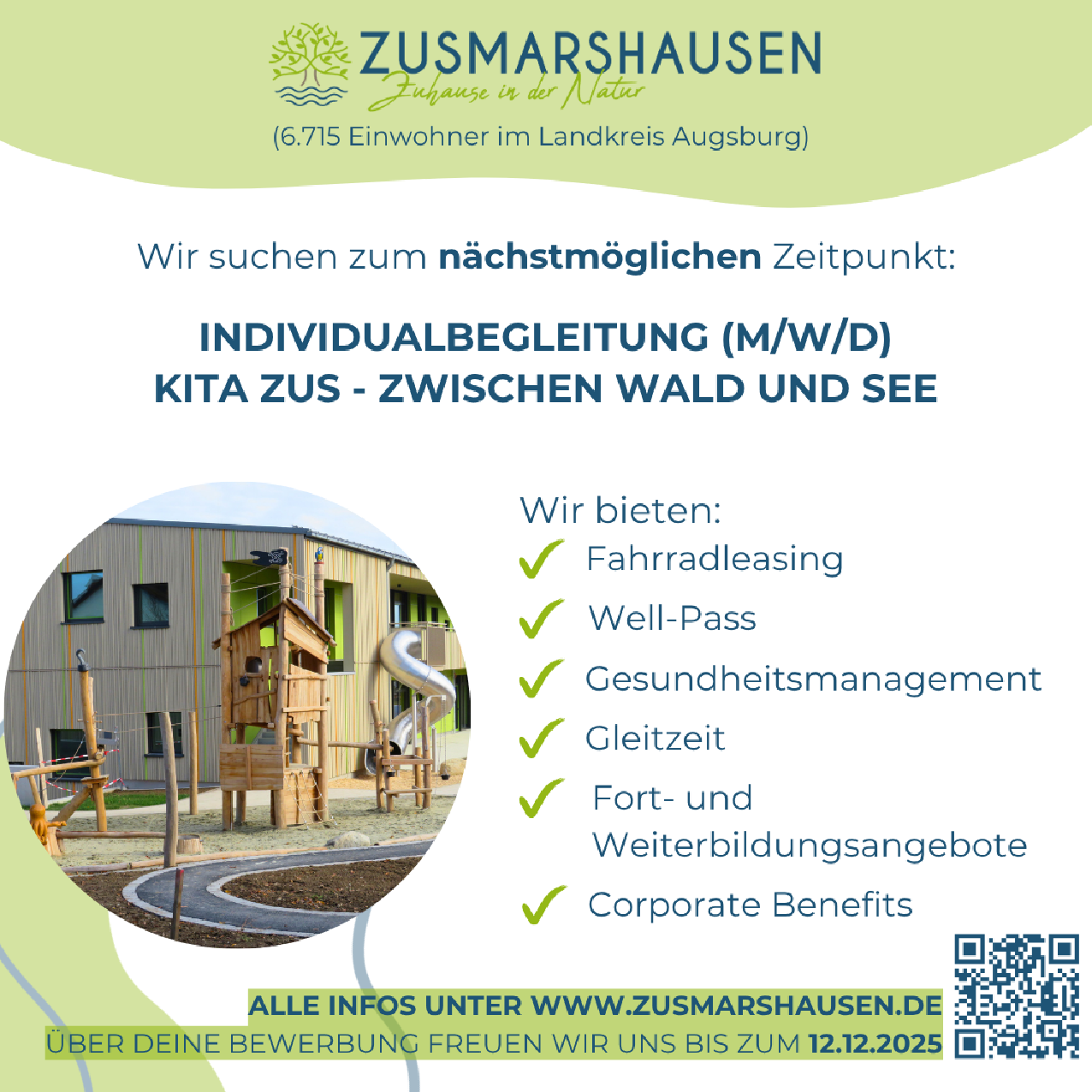 Individualbegleitung (m/w/d) Kita Zus - Zwischen Wald und See