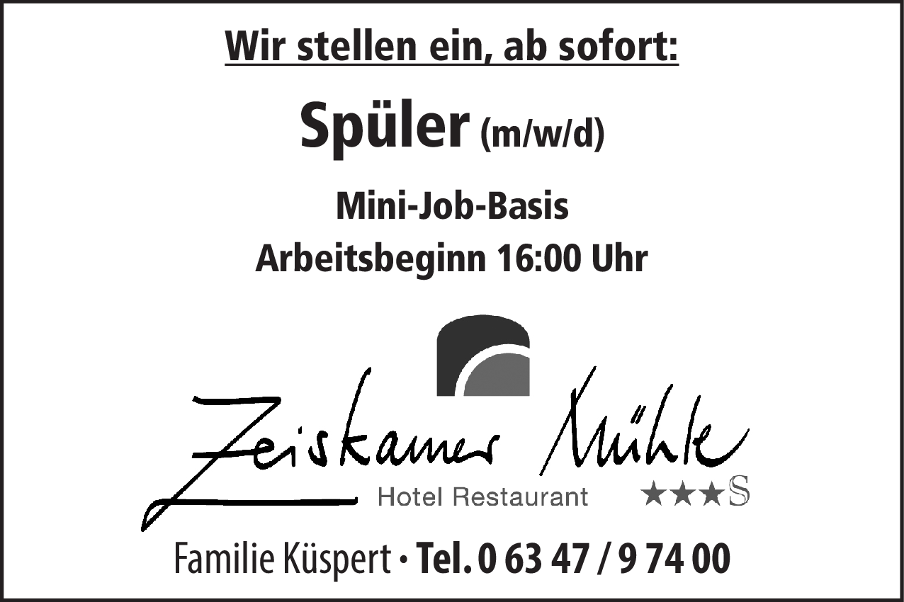 Spüler (m/w/d)