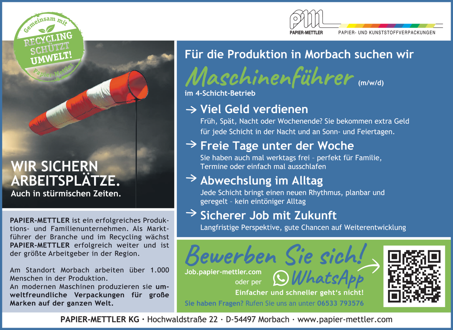 Maschinenführer (m/w/d)