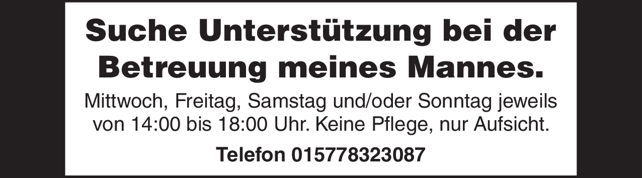 Betreuungskraft (m/w/d)