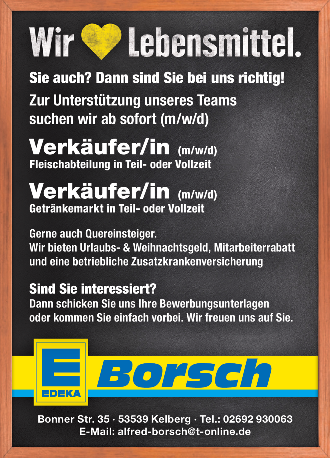 Verkäufer/in Fleischabteilung (m/w/d)
