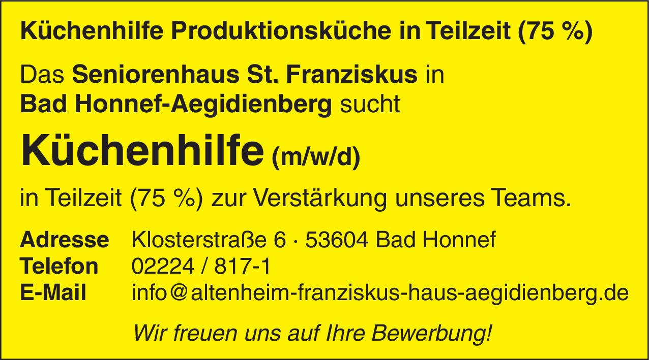 Küchenhilfe (m/w/d)