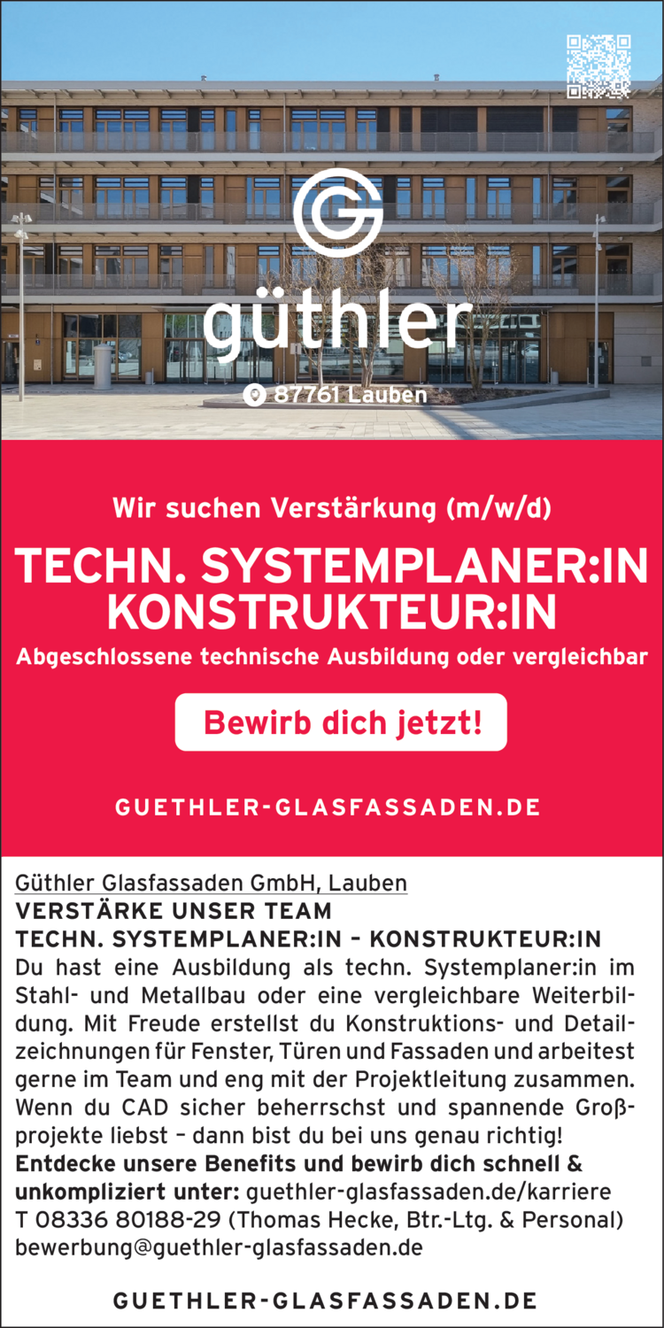 Konstrukteur:in (m/w/d)