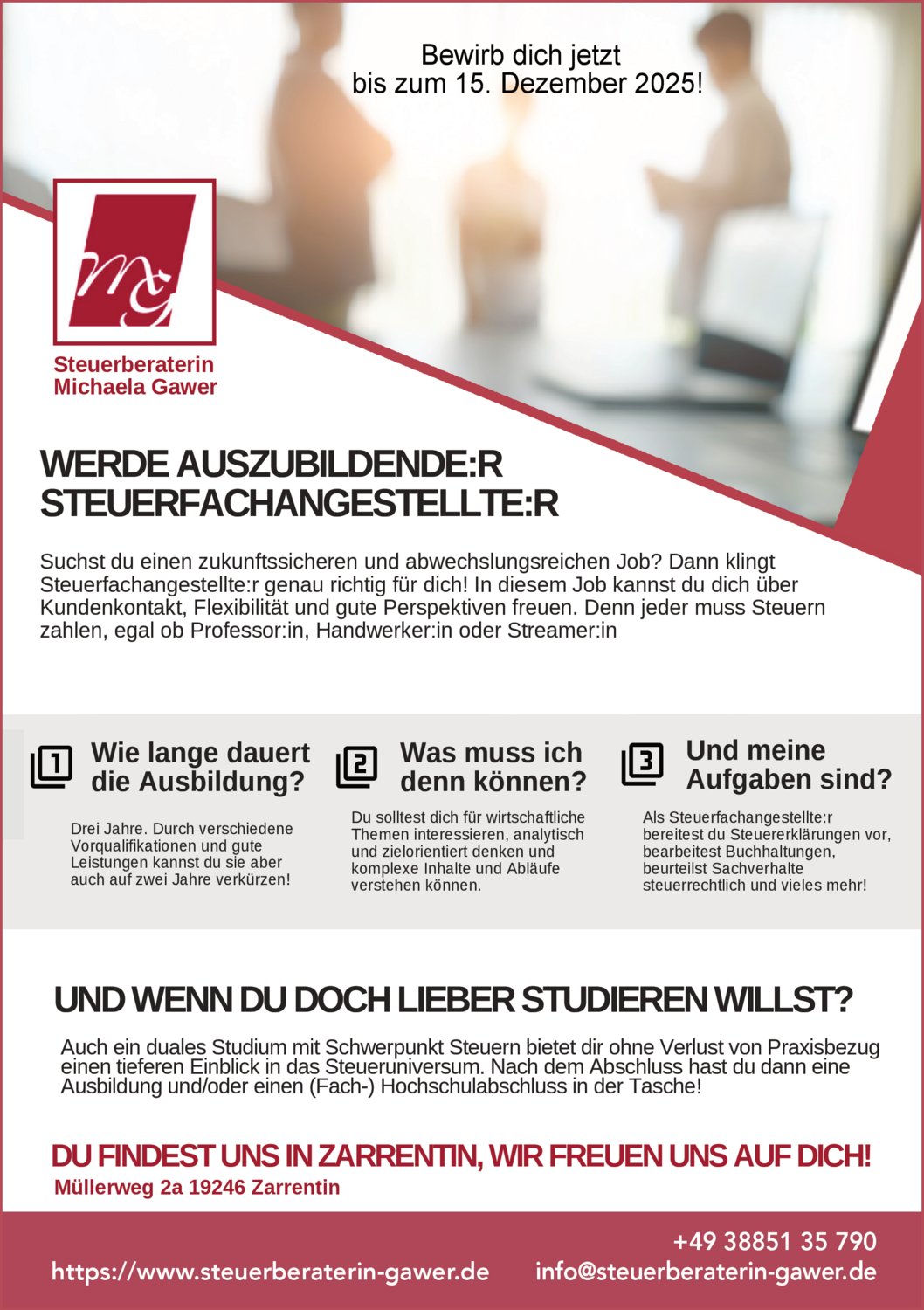Auszubildende:r Steuerfachangestellte:r (m/w/d)