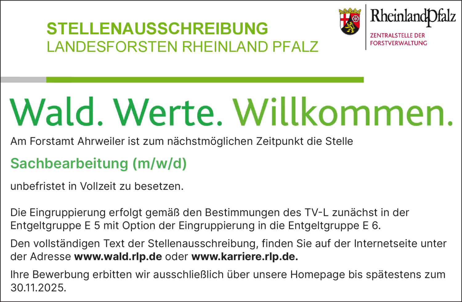 Sachbearbeitung (m/w/d)