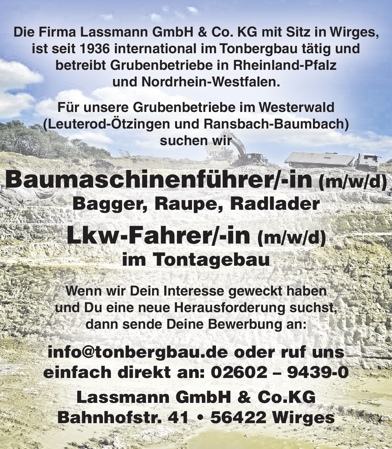 Baumaschinenführer/-in (m/w/d)