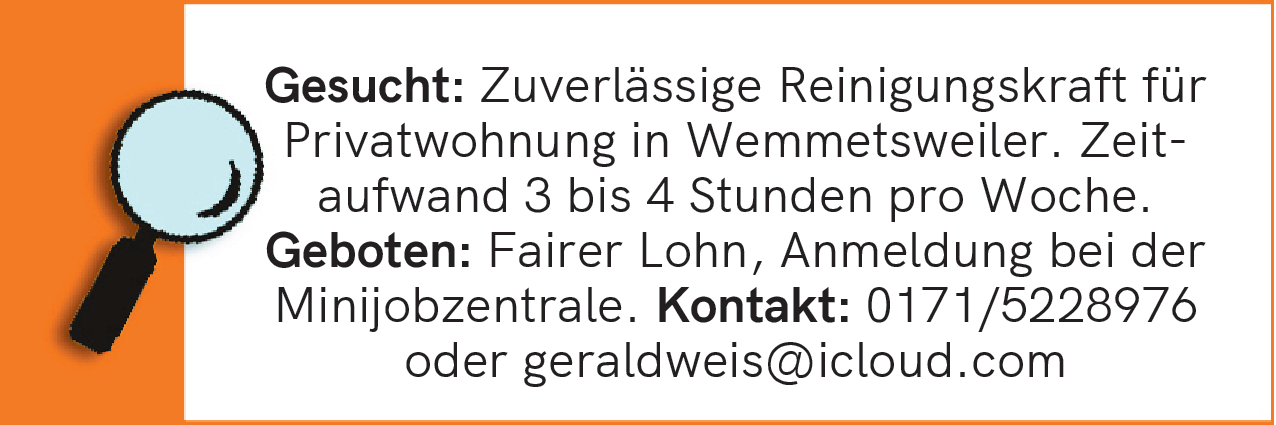 Reinigungskraft (m/w/d)