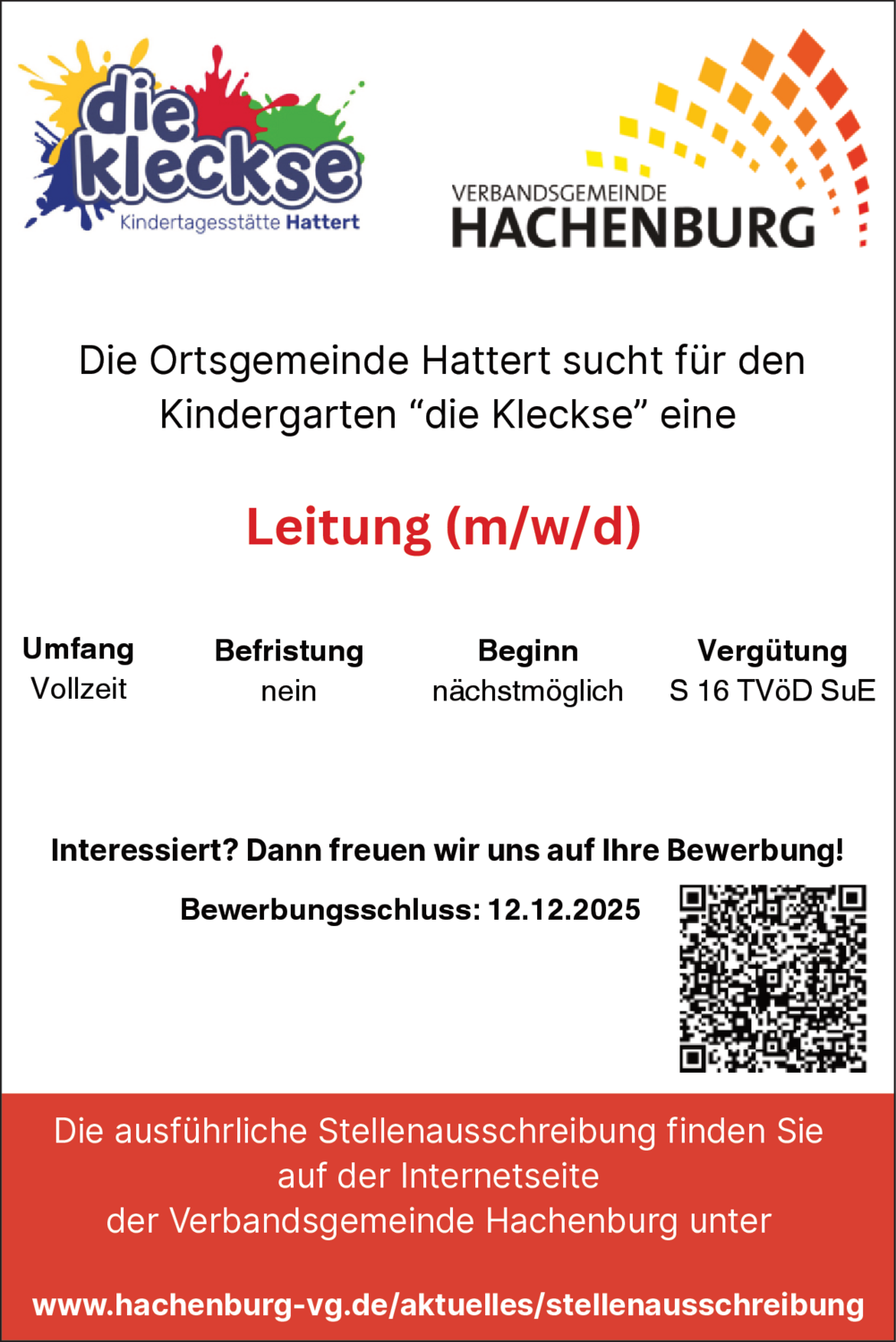 Leitung (m/w/d)