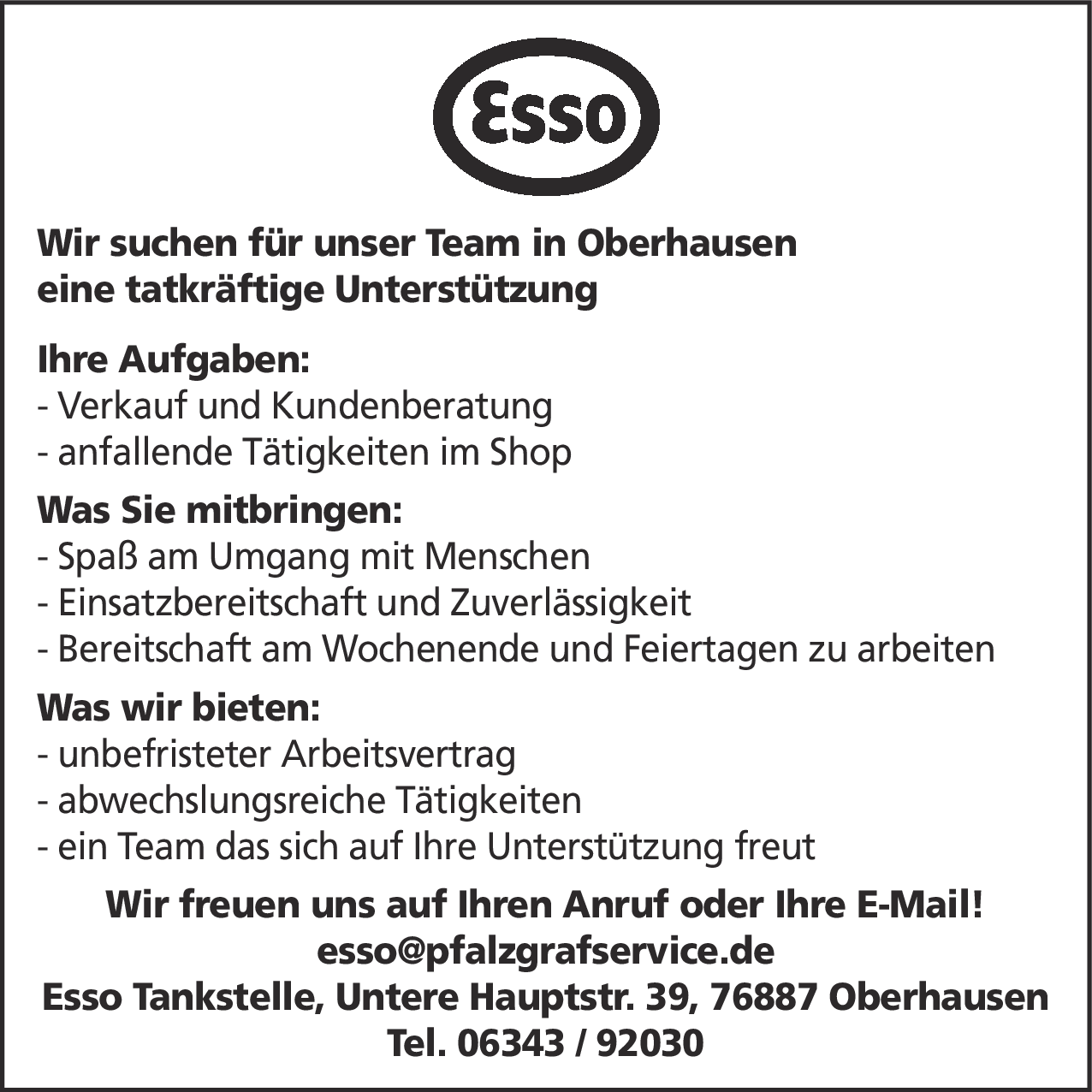 Verkäufer und Kundenberater (m/w/d)