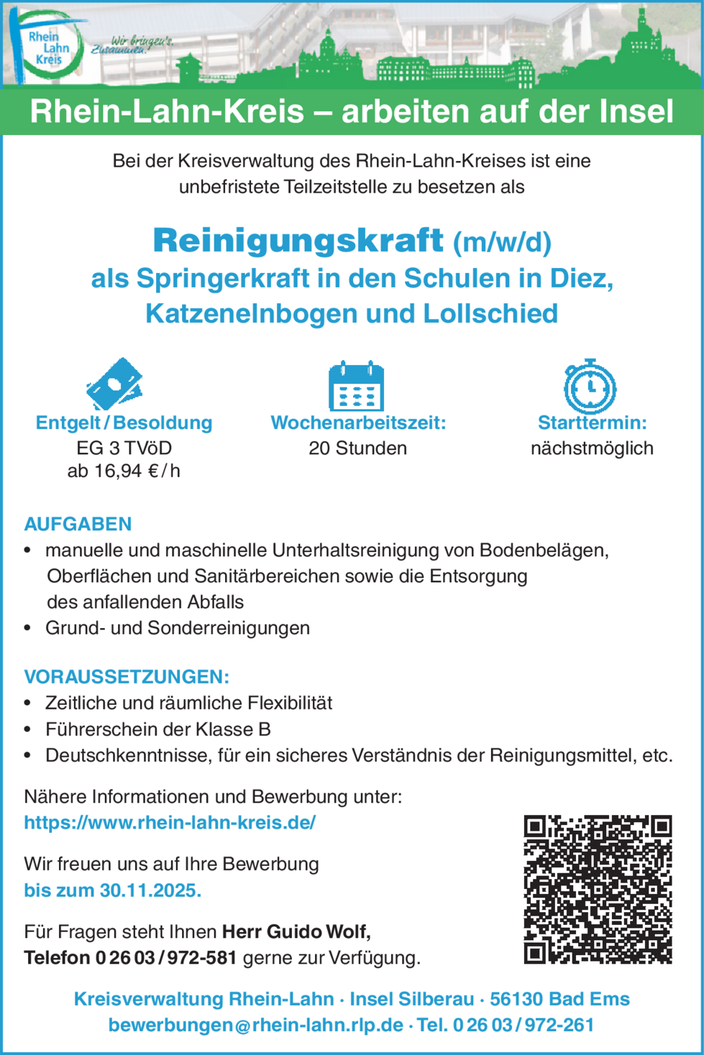 Reinigungskraft (m/w/d)