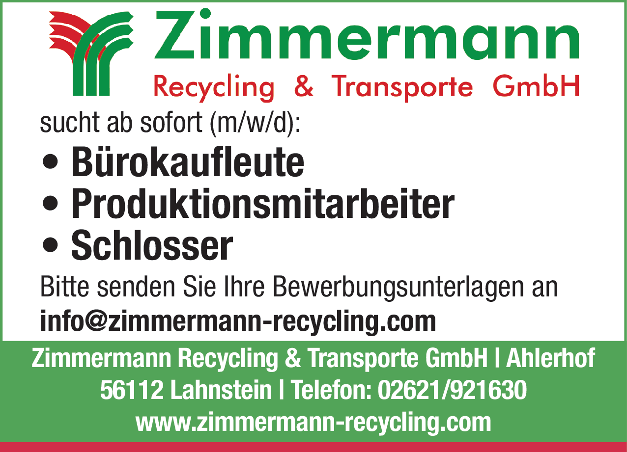 Bürokaufleute (m/w/d)