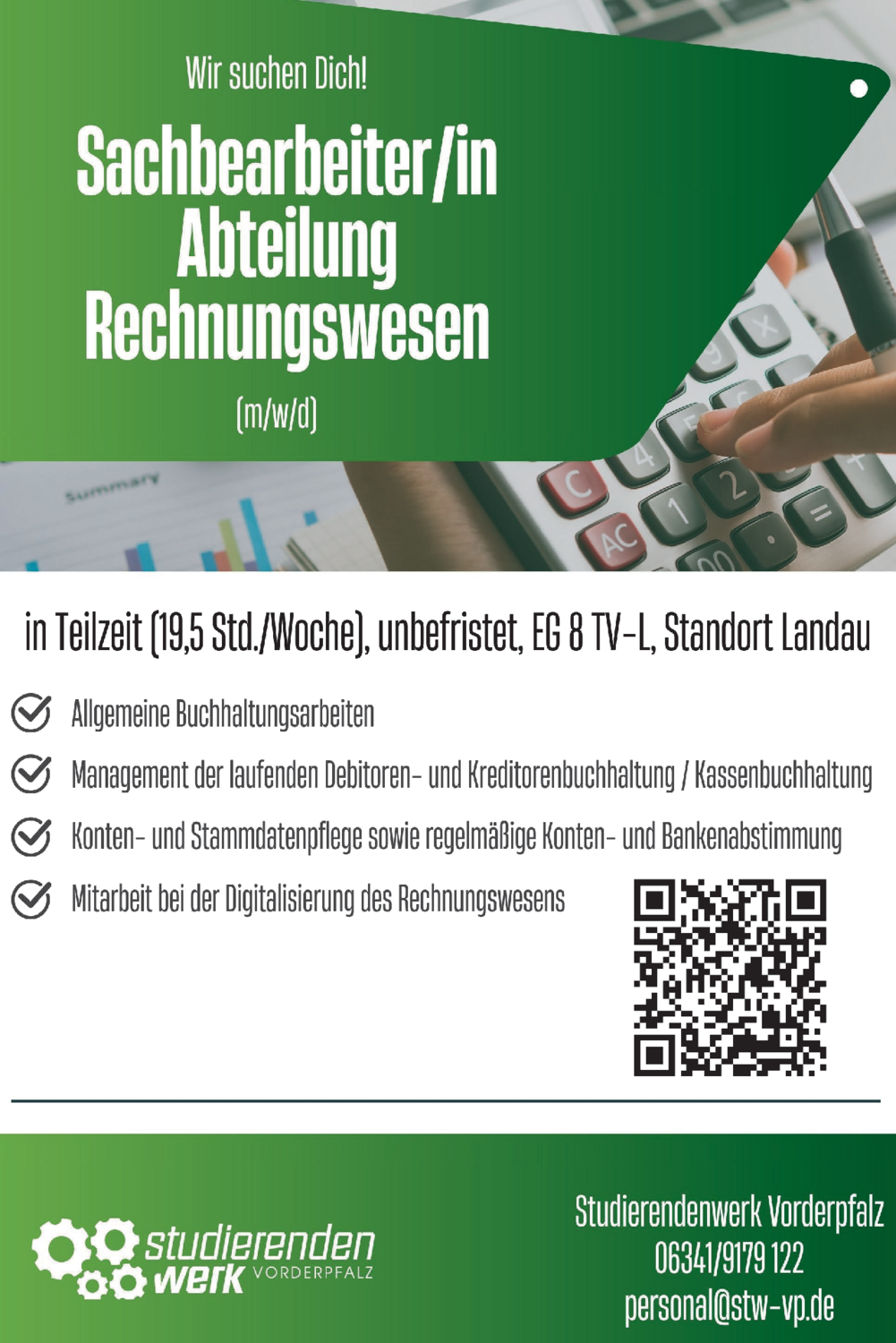 Sachbearbeiter/in Abteilung Rechnungswesen (m/w/d)