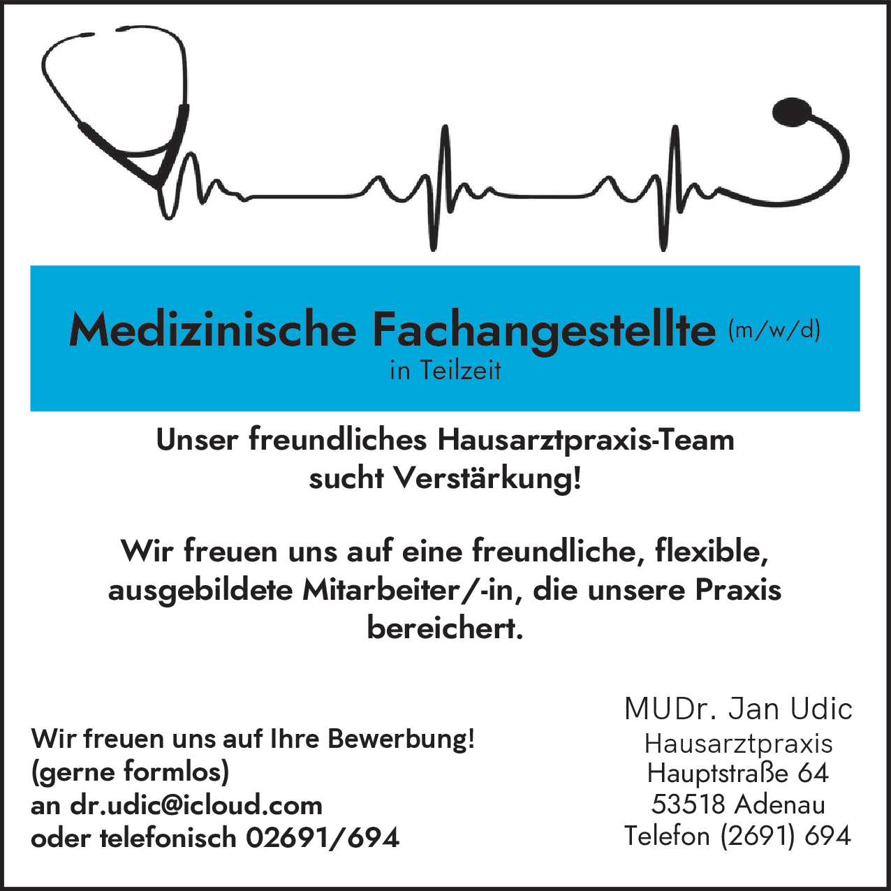 Medizinische Fachangestellte (m/w/d)