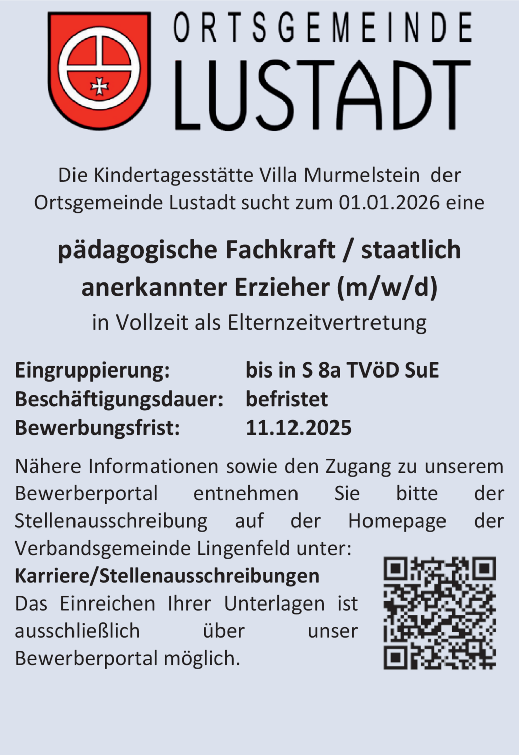 Pädagogische Fachkraft / staatlich anerkannter Erzieher (m/w/d)