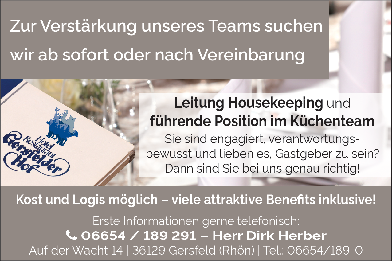 Führende Position im Küchenteam (m/w/d)