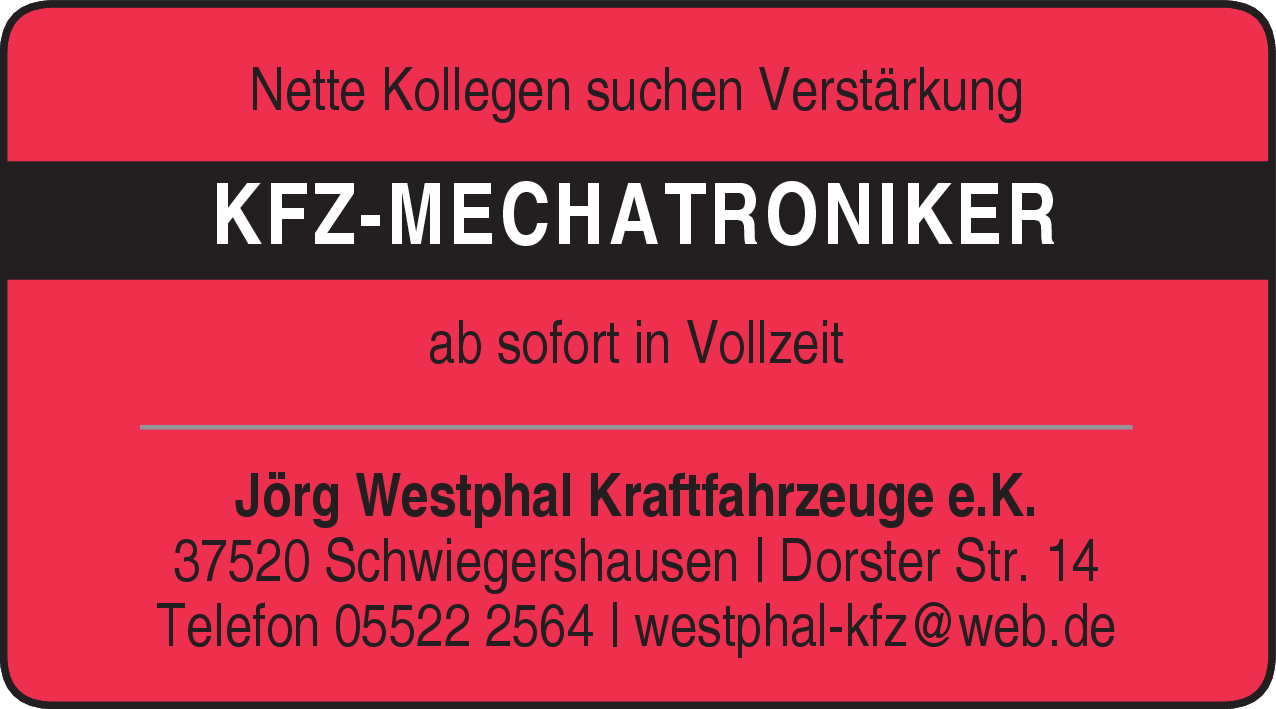Kfz-Mechatroniker (m/w/d)
