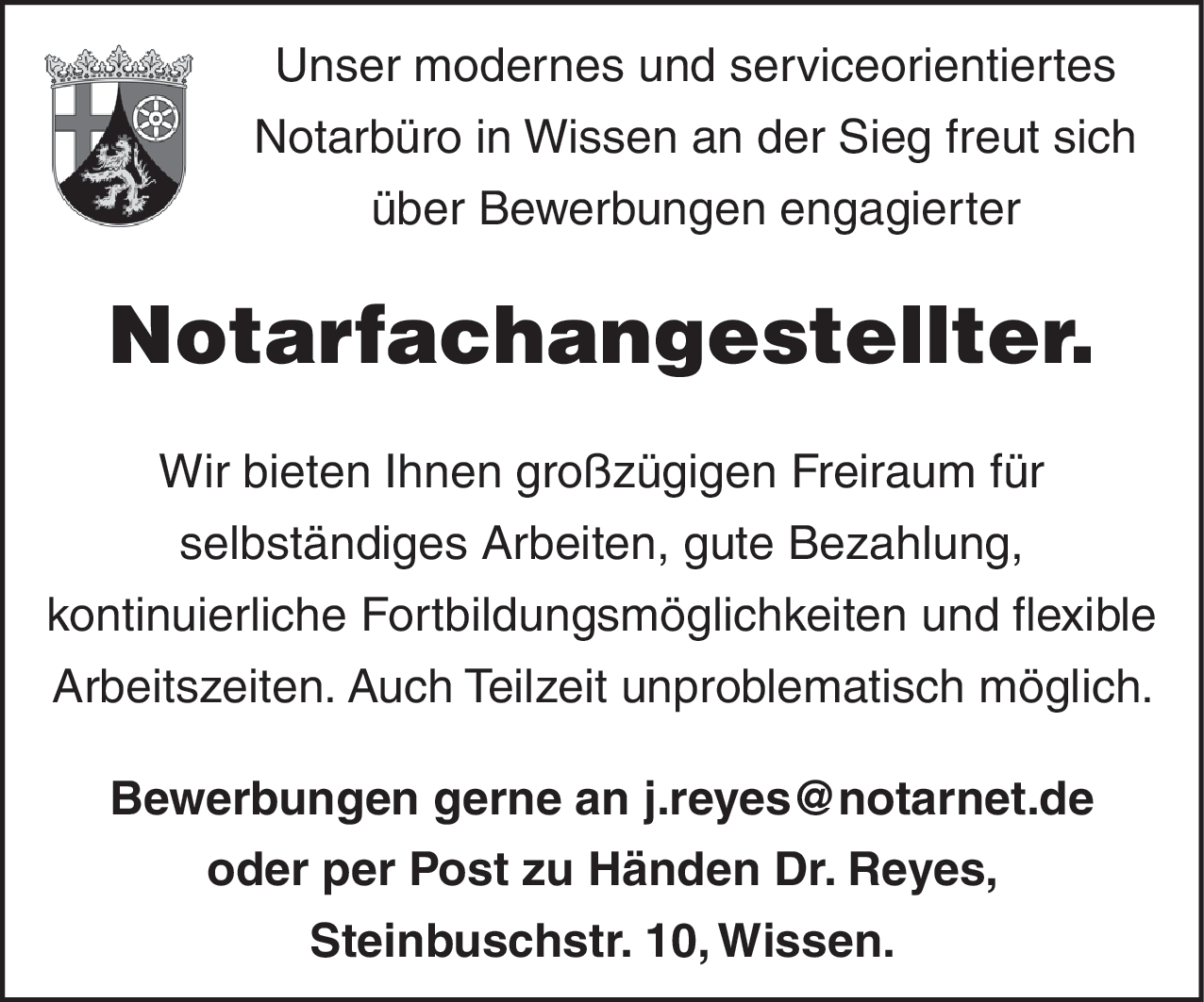 Notarfachangestellter (m/w/d)