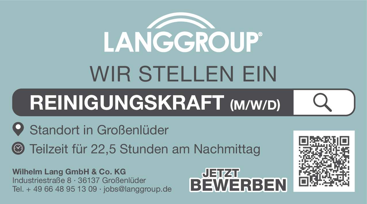 Reinigungskraft (m/w/d)