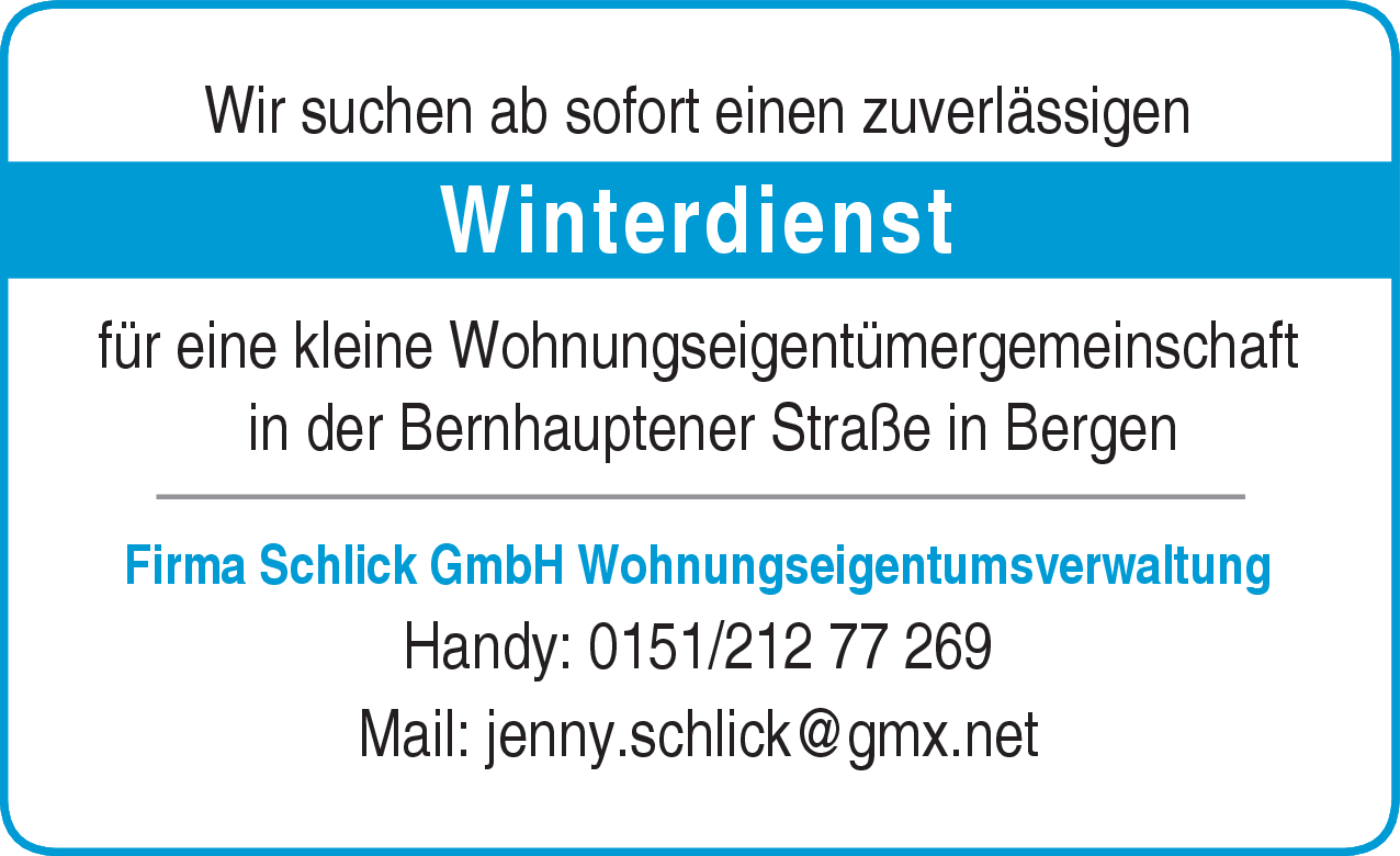 Winterdienst (m/w/d)
