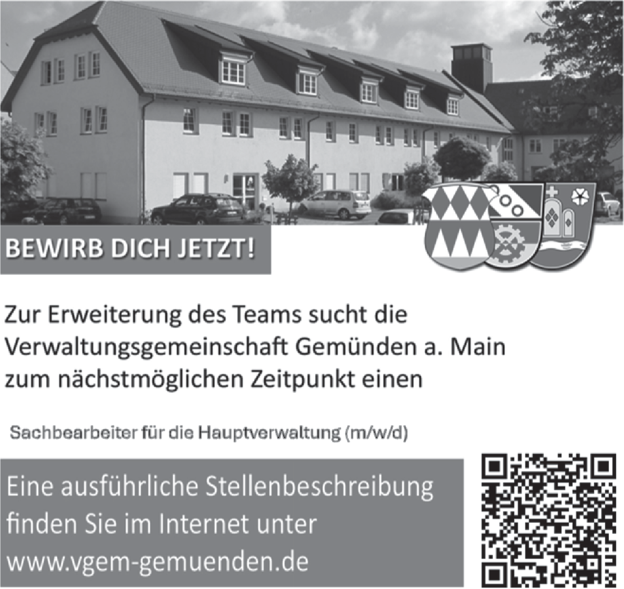 Sachbearbeiter für die Hauptverwaltung (m/w/d)