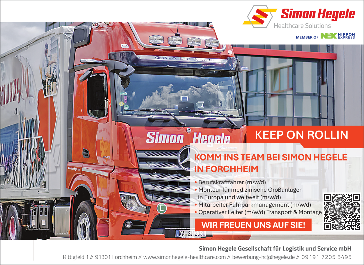 Operativer Leiter Transport & Montage (m/w/d)