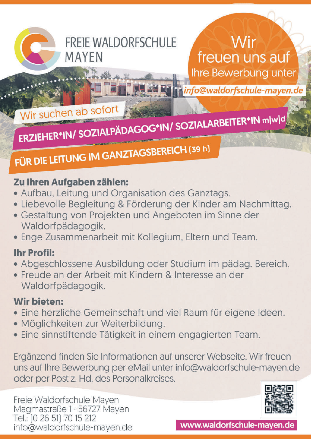 Sozialpädagoge/in (m/w/d)