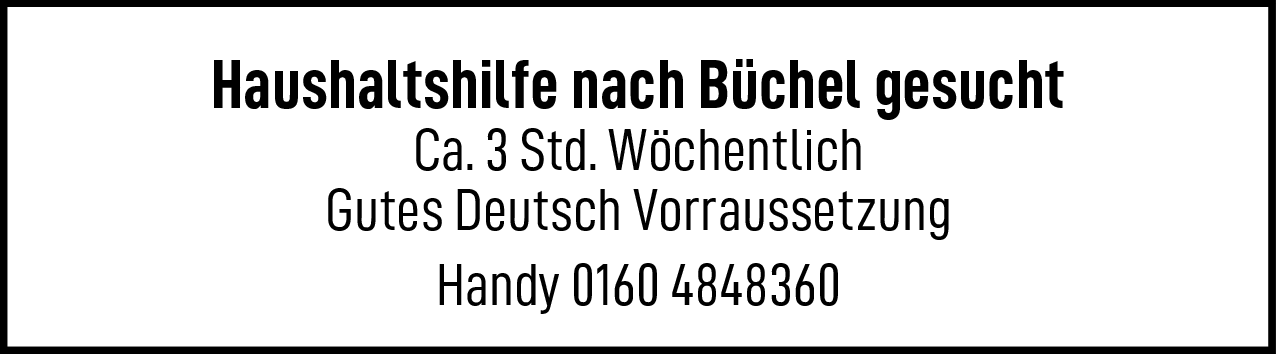 Haushaltshilfe (m/w/d)