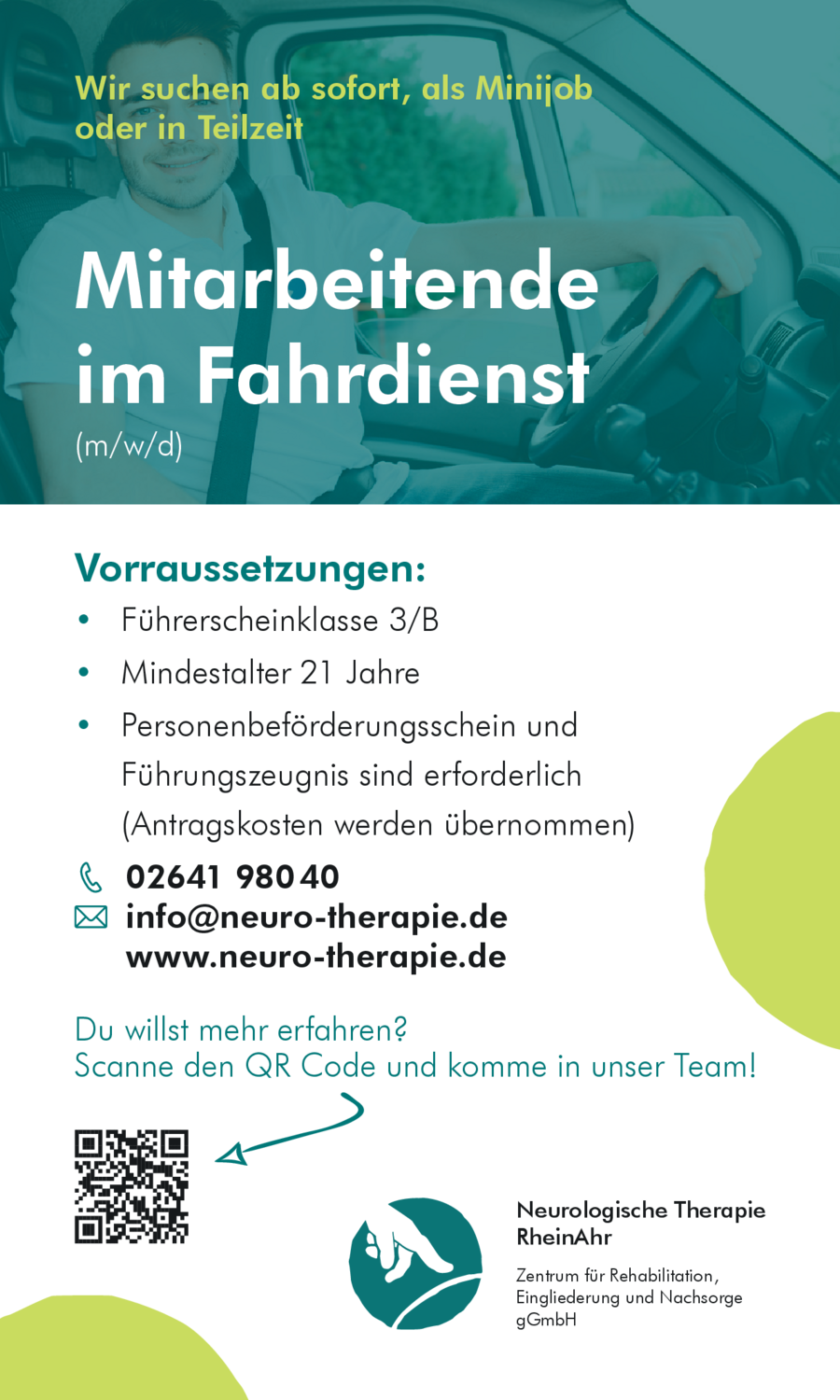 Mitarbeitende im Fahrdienst (m/w/d)