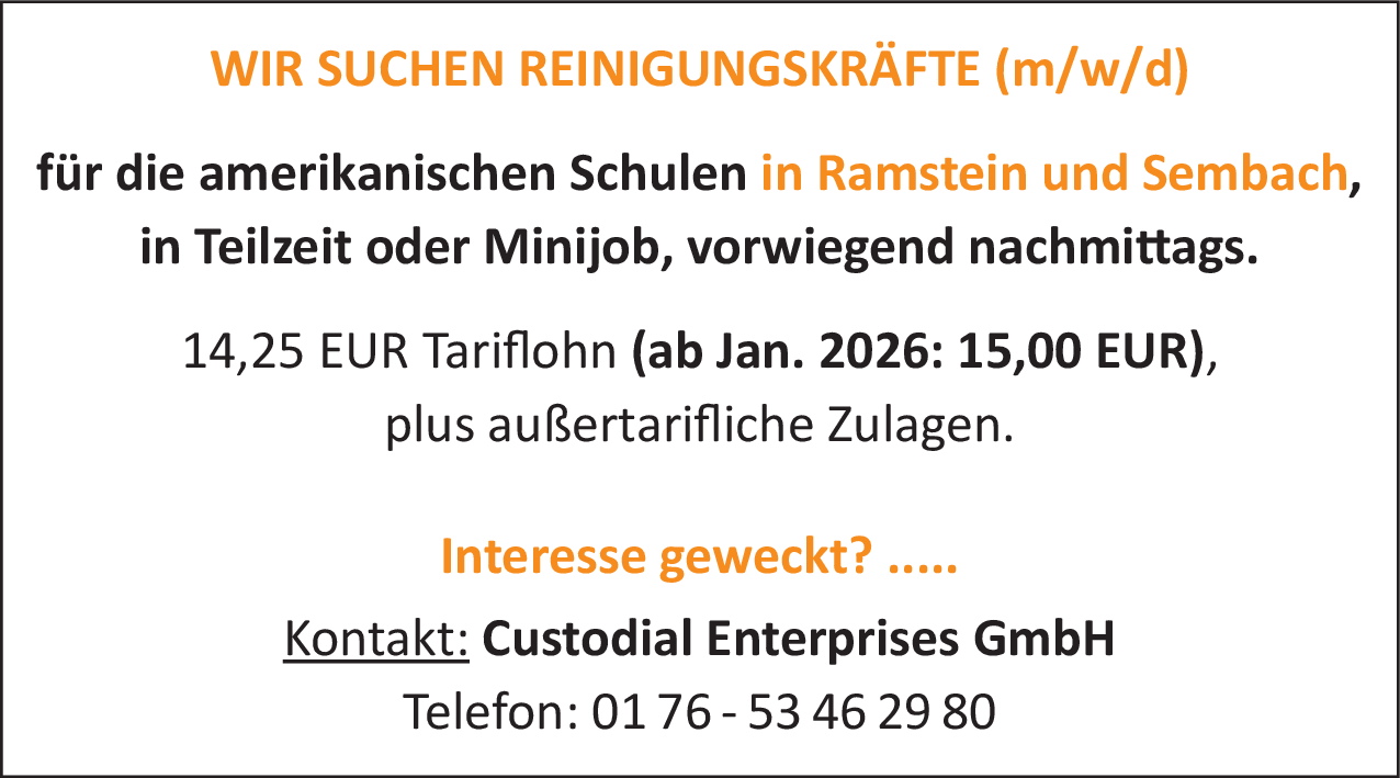Reinigungskräfte (m/w/d)
