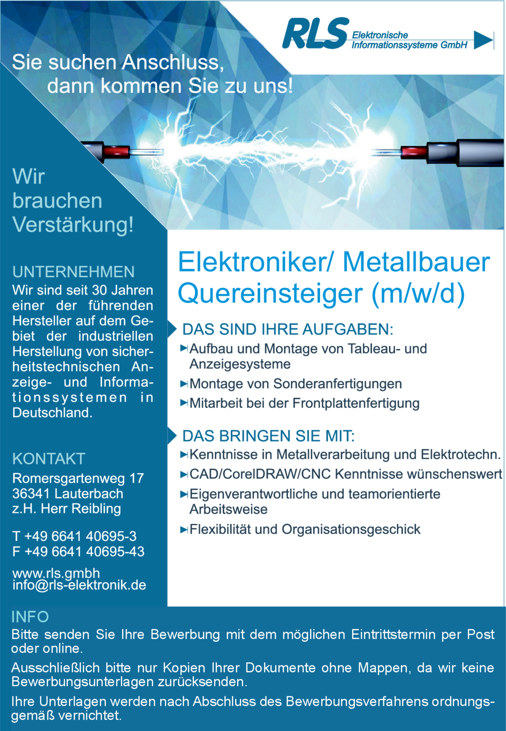 Elektroniker (m/w/d)