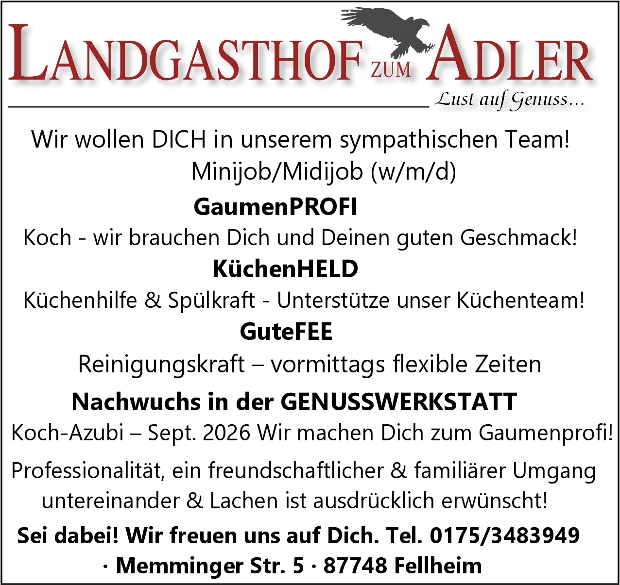 Küchenhilfe (w/m/d)